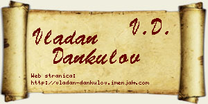 Vladan Dankulov vizit kartica